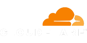 cloudflare logo white